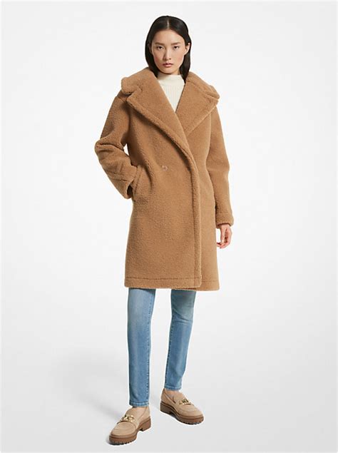 michael kors teddy coat|Sherpa Teddy Coat .